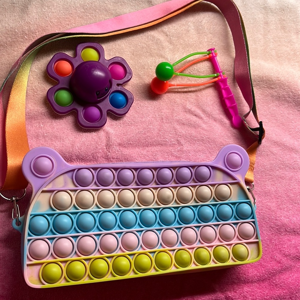 Pop it purse and fidgets included